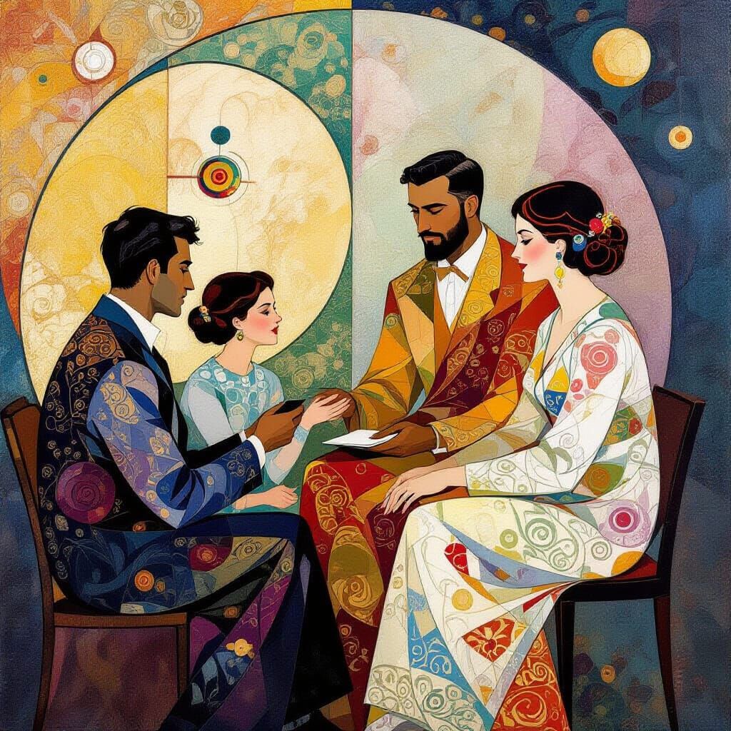 Social Learning Theory Illustrated with Interconnected Figur...