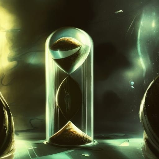 Terrifying Hourglass Shattered in Outer Space
