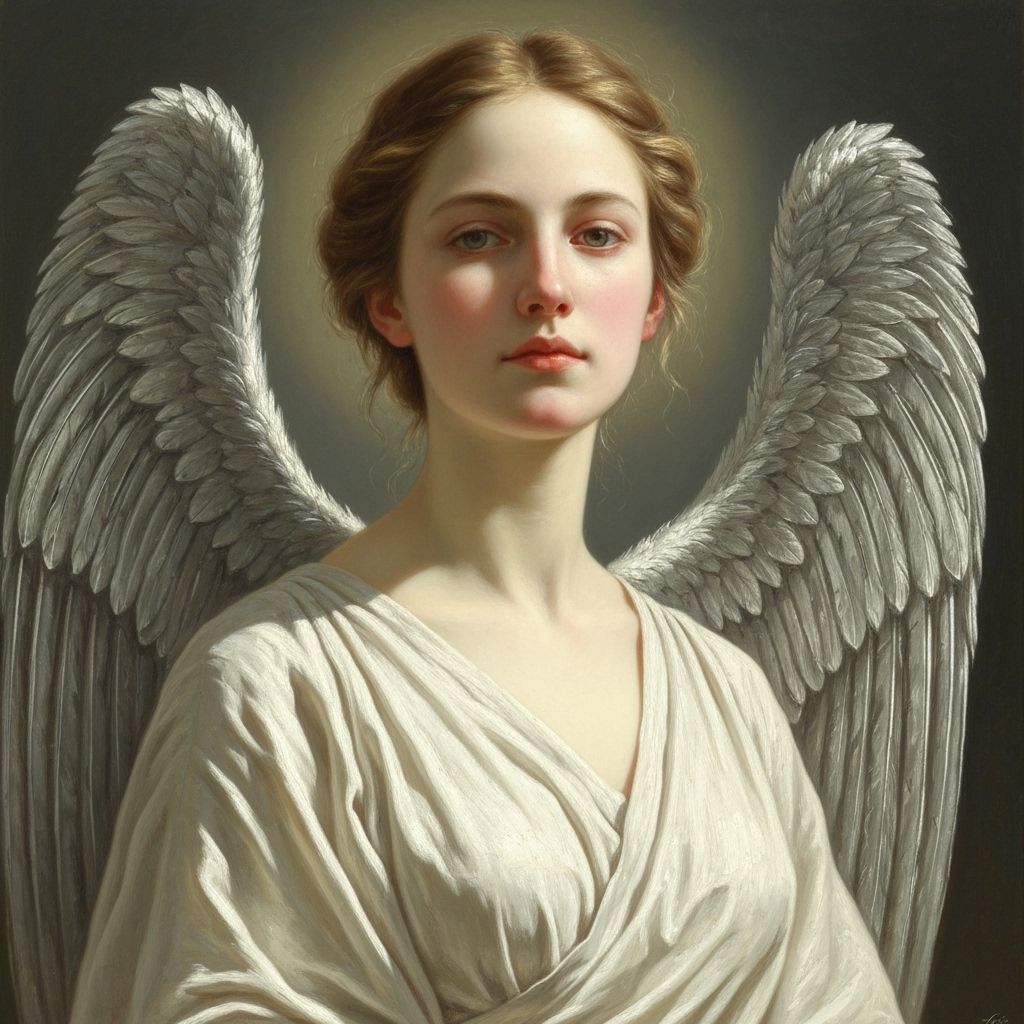 Ethereal Angel Portrait in Fine Art Style