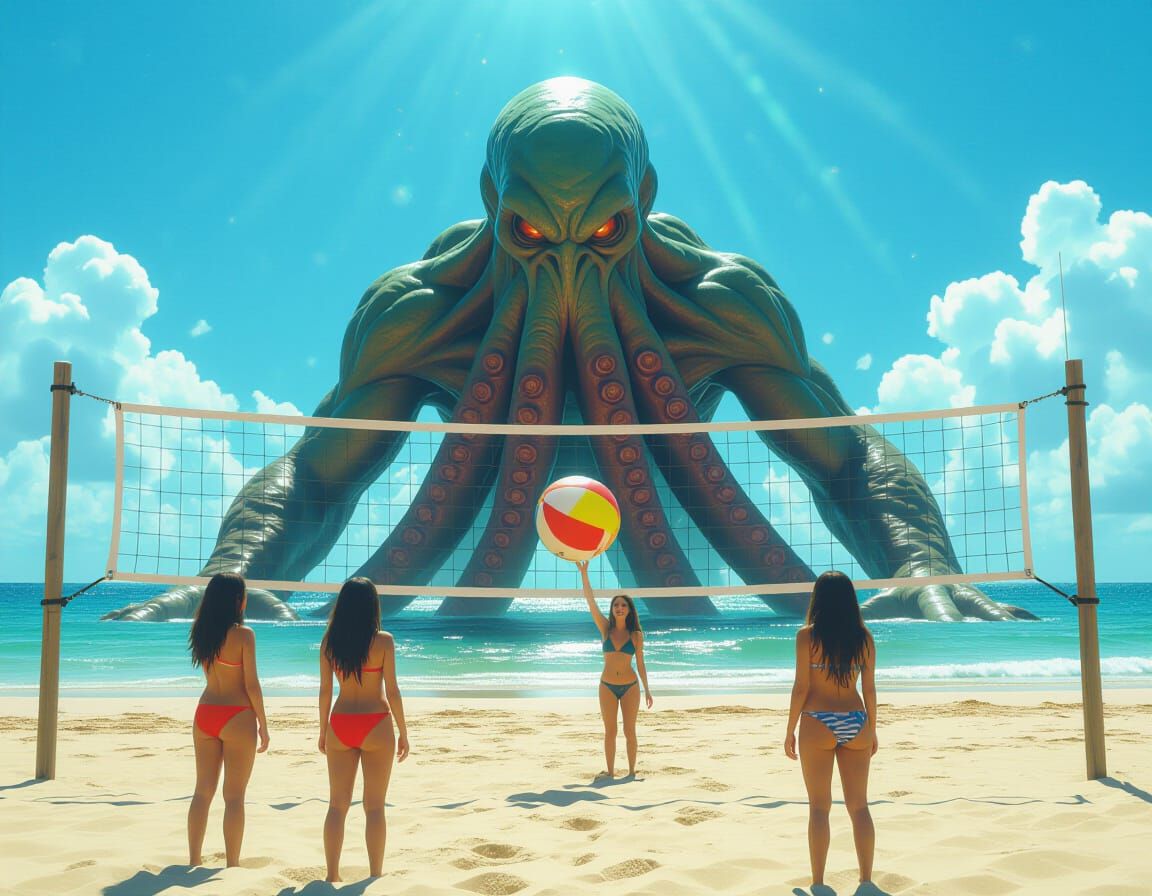 Subject (primary): Cthulu

Subject (secondary): 4 young wome...