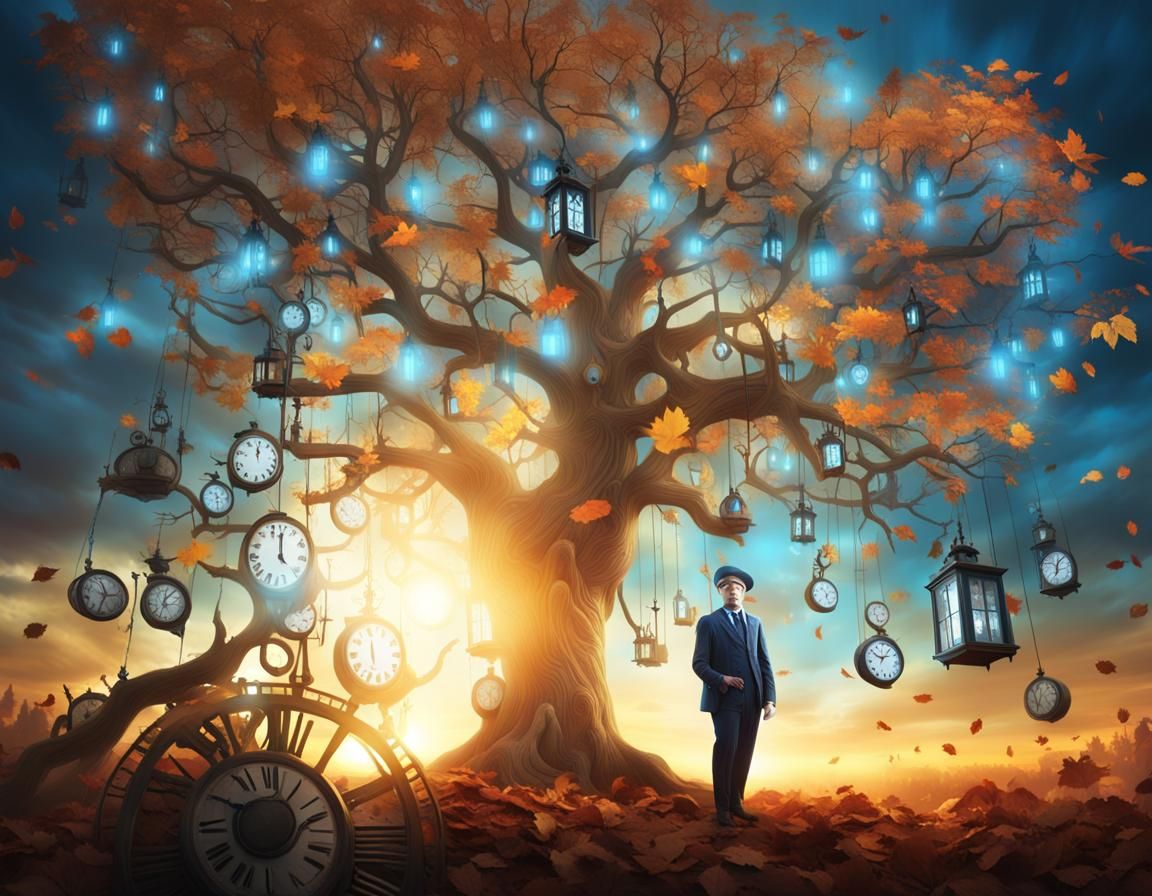 Majestic Time Tree: A Digital Matte Painting