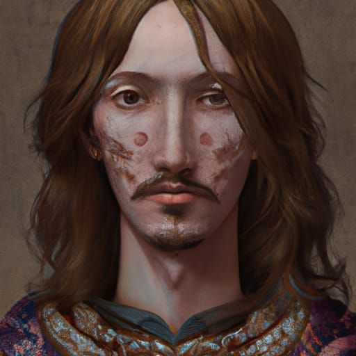 Detailed Portrait in Oil, Acrylic and Gouache