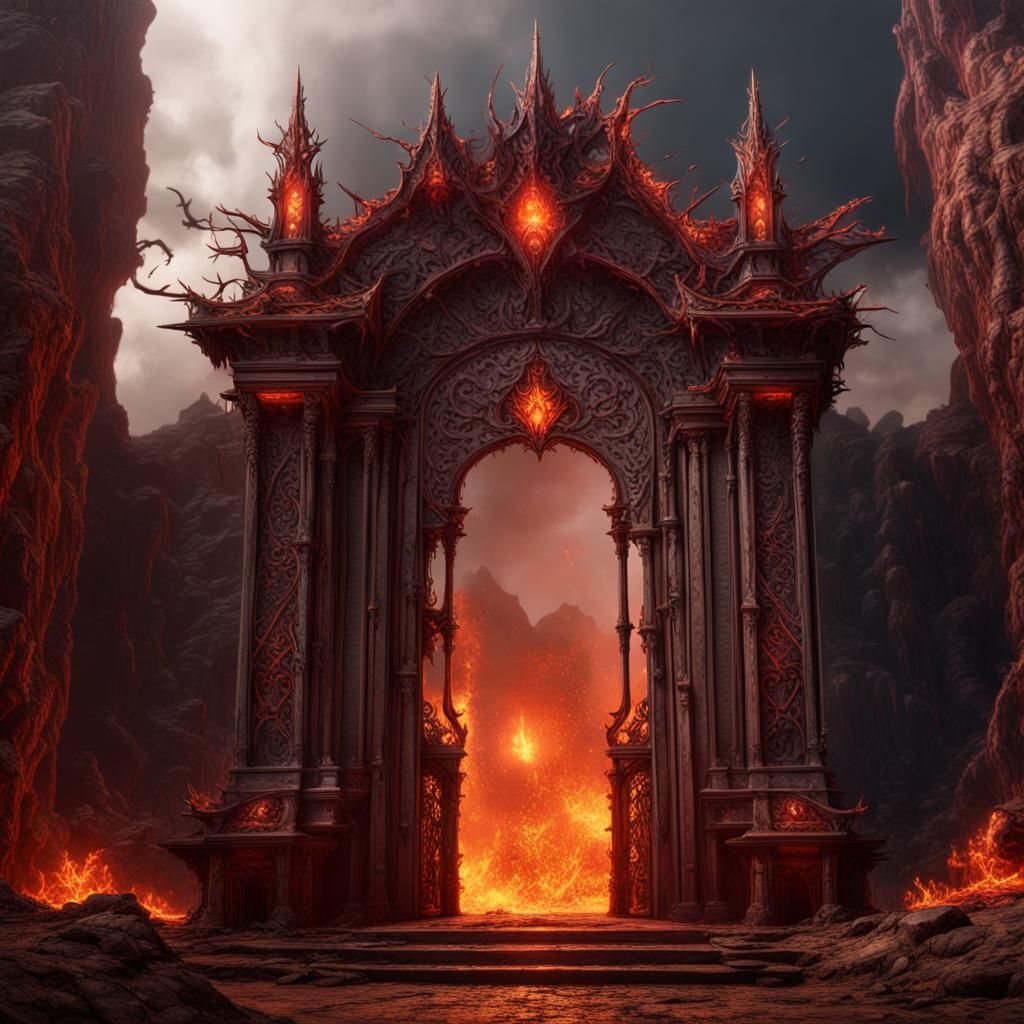 Fantastical Gates of Hell Concept Art