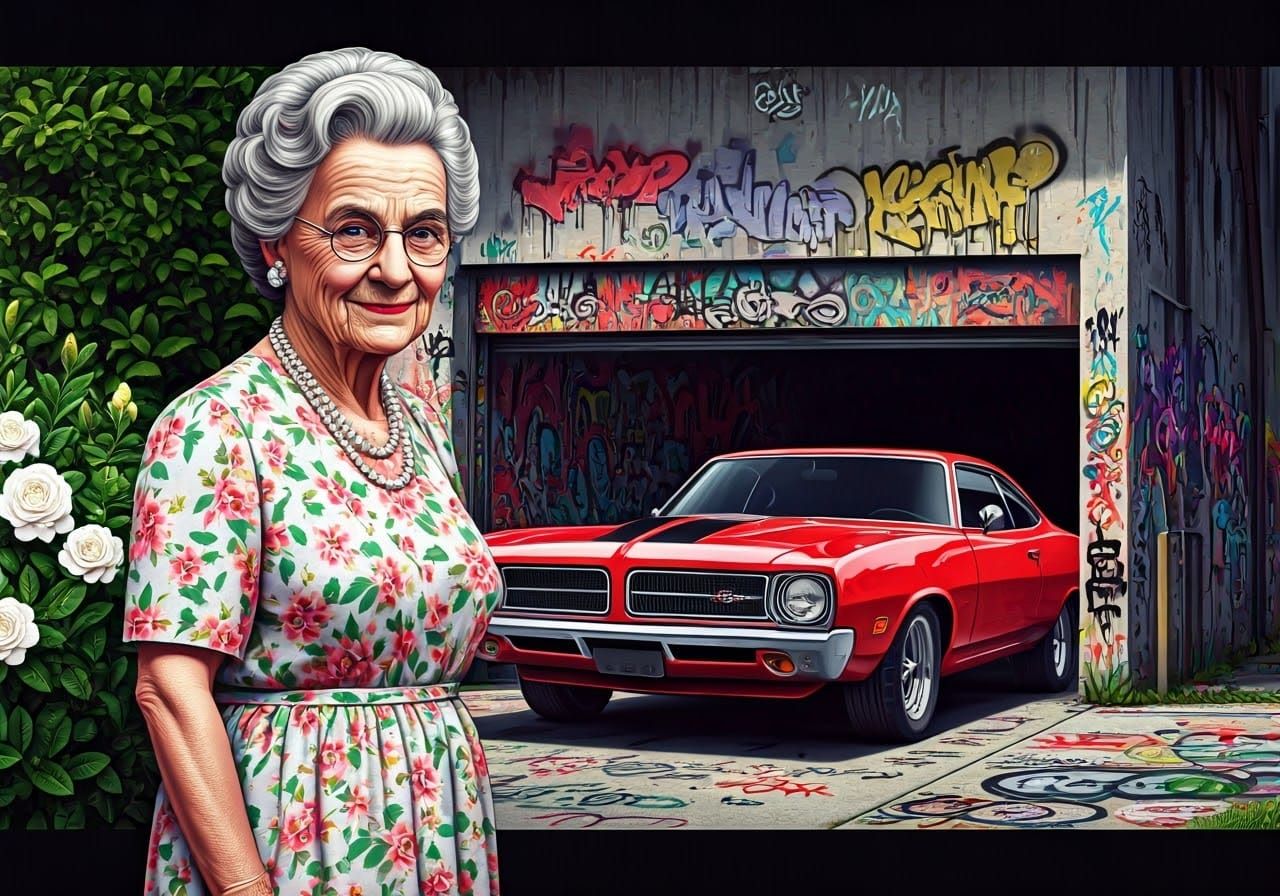 Vintage Pasadena Granny Hides Secret in Polka Dot Dress