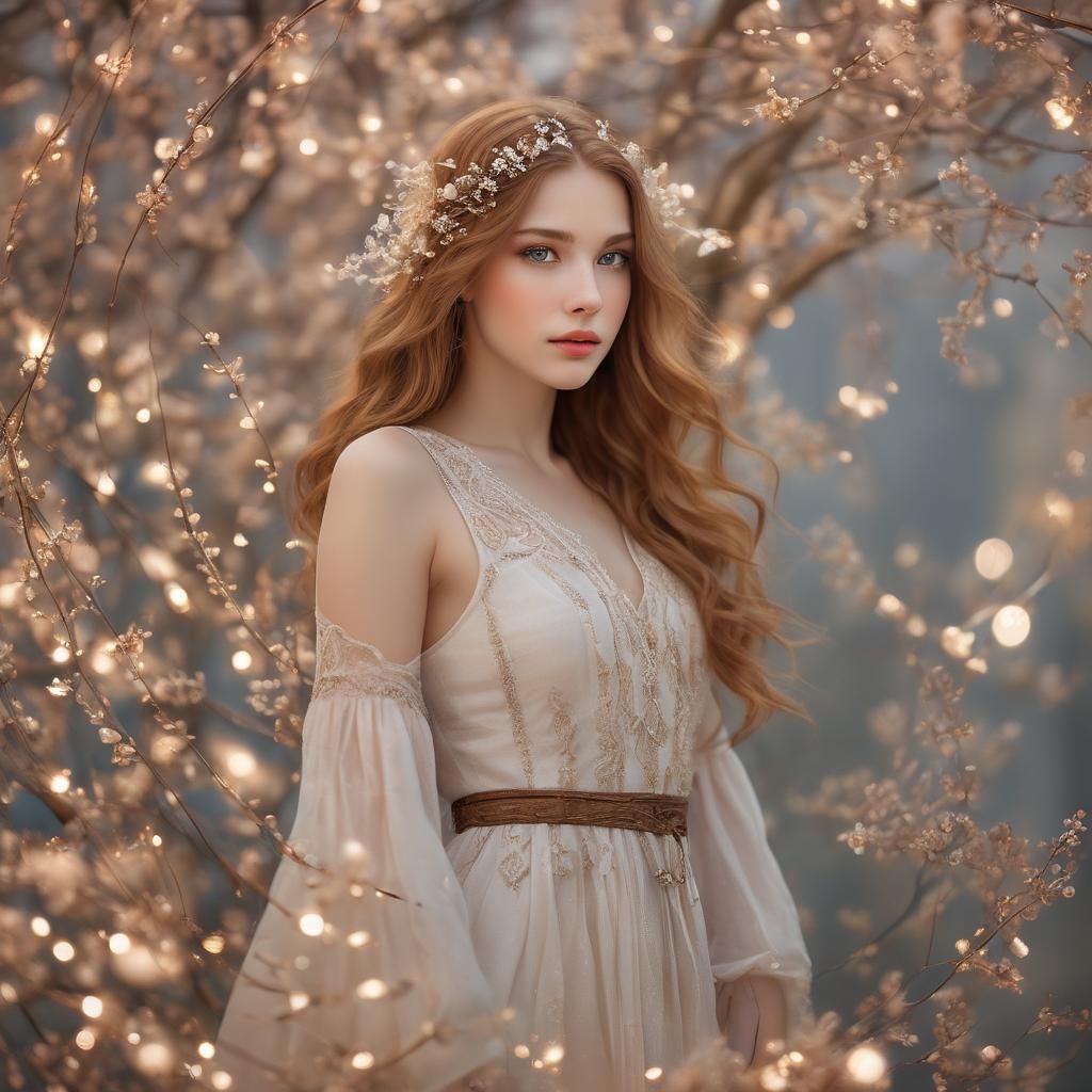 Virgo Astrological Sign in Professional Photography Style