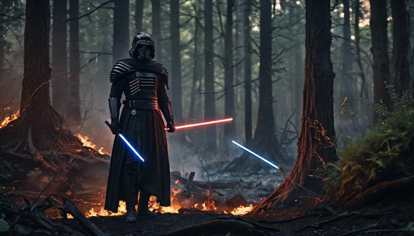 Cyborg Knight in Foreboding Forest