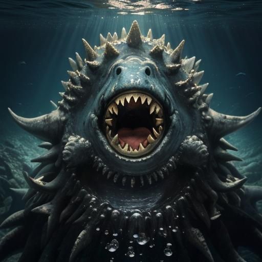 Monstrous Mosasaur in Mariana Trench Nightmare