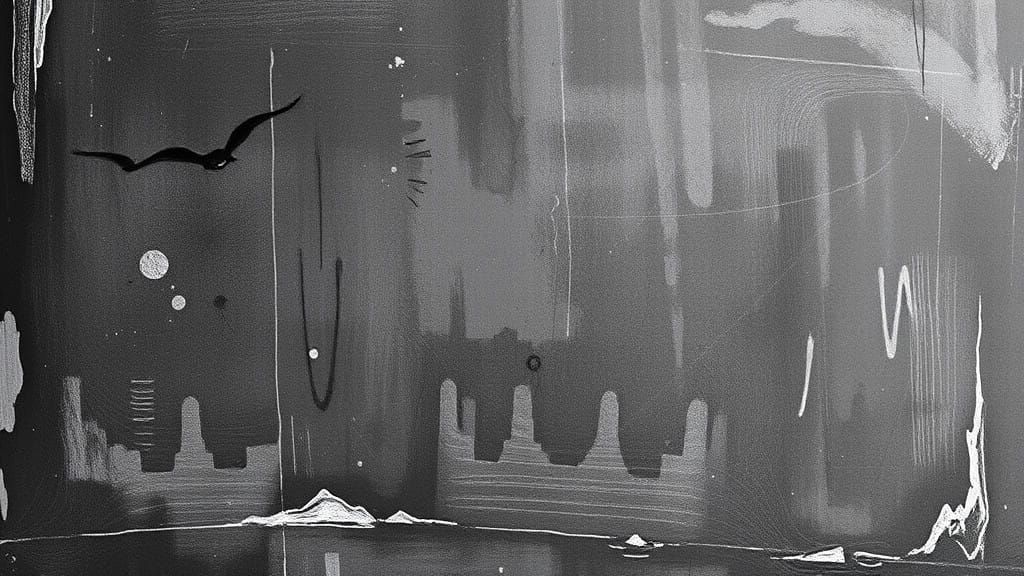 Vibrant Chalk Illustration in Pastel Hues