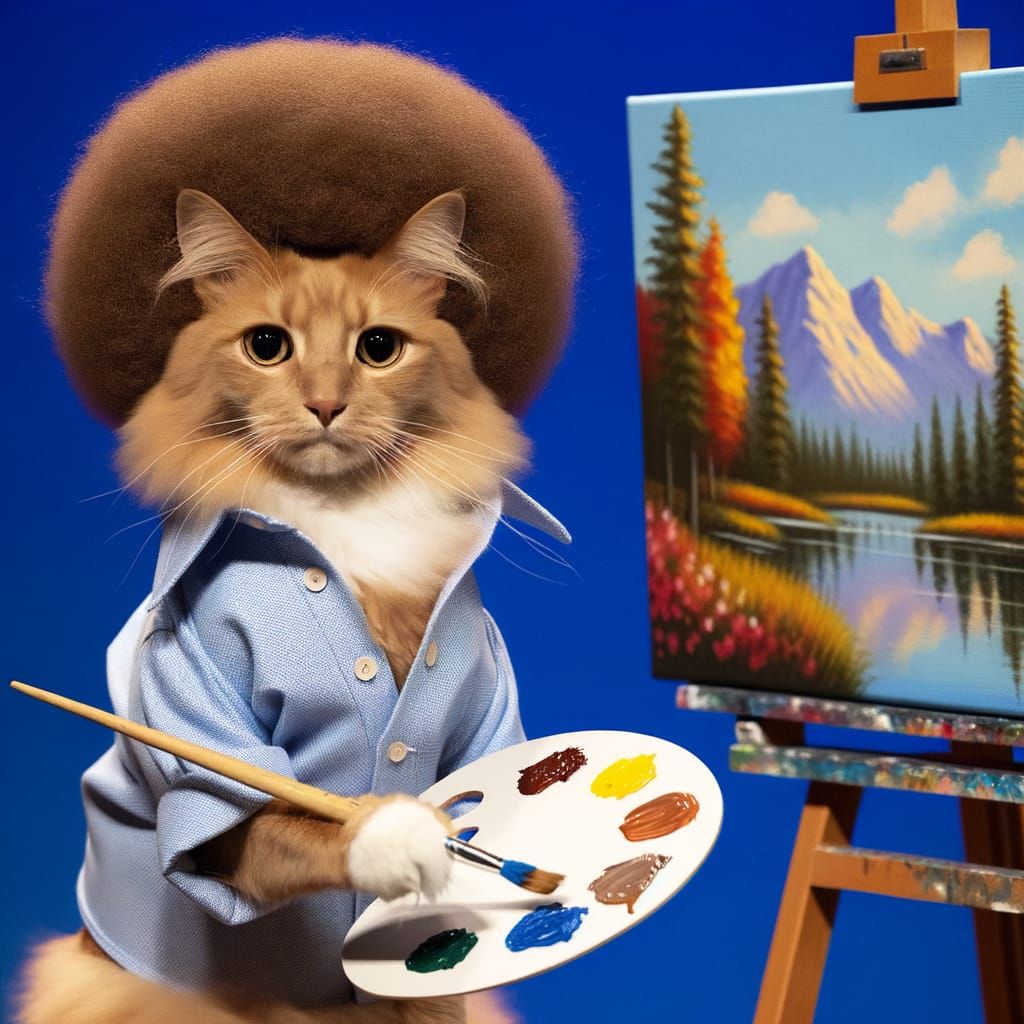 Bob Ross - The Joy of Purring