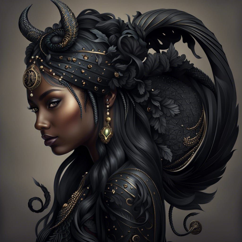 Scorpio Zodiac Sign as Hyperrealistic Woman