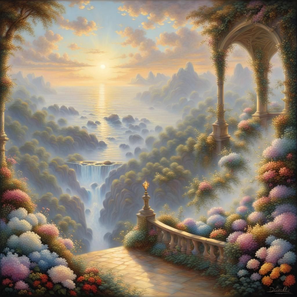 Microscopic Lace in a Surreal Fantasy Style