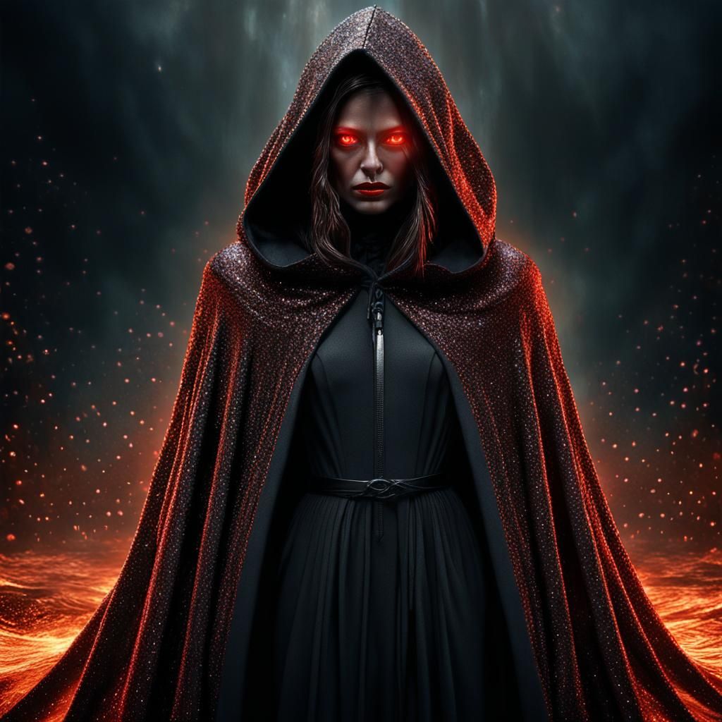 Sinister Metallic Figure in Dark Cinematic Style