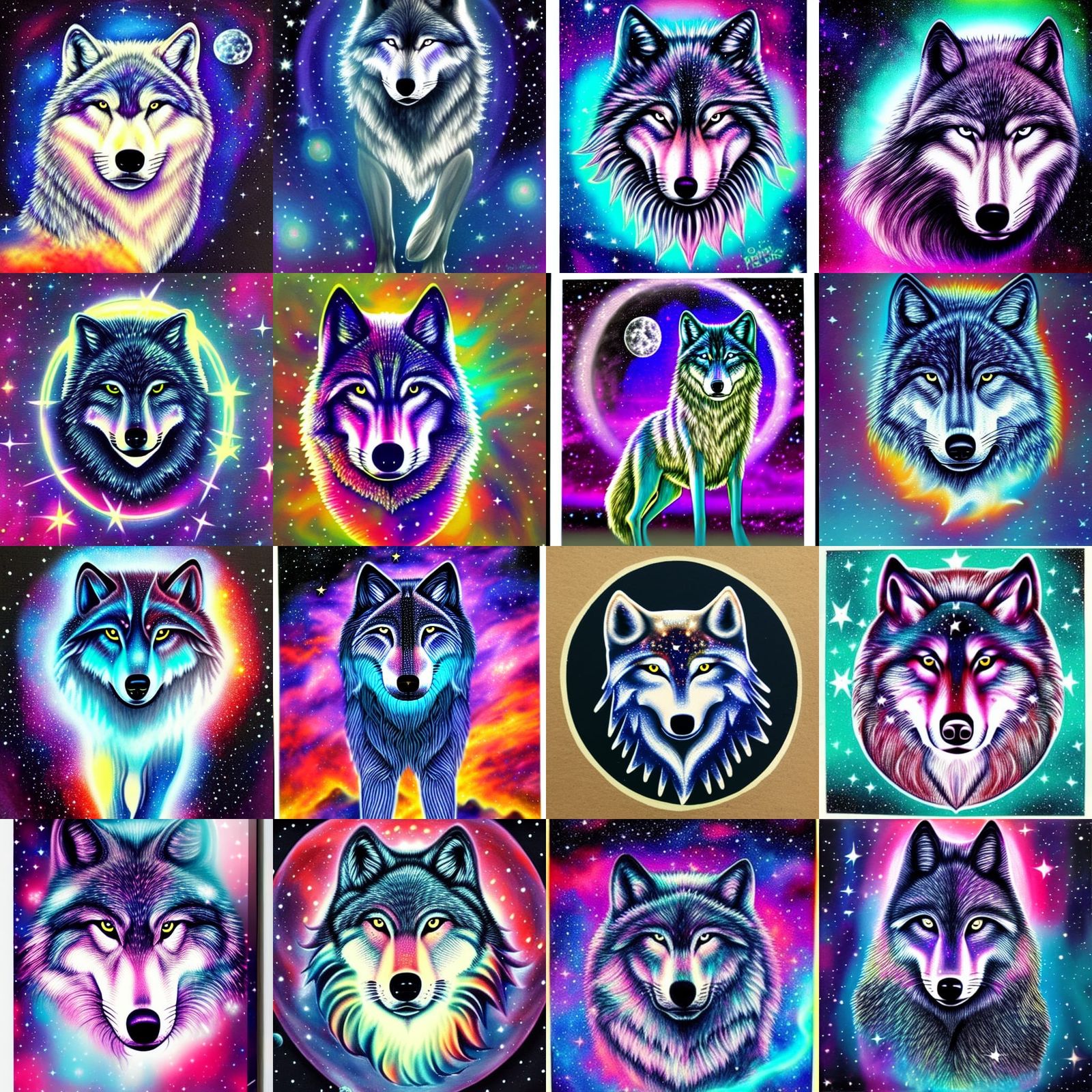 Cosmic Wolf in Space