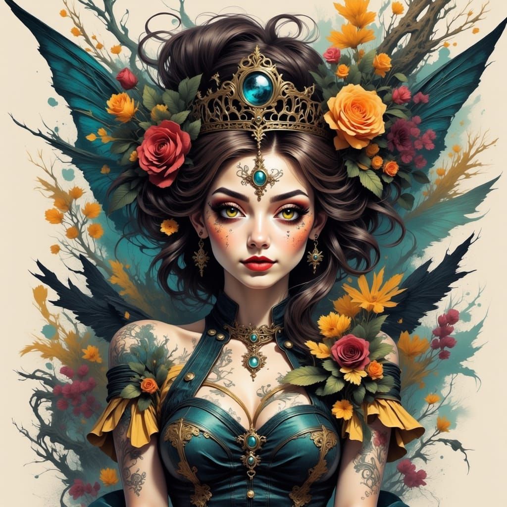 Fairy Queen in a Whimsical Fae Fantasy