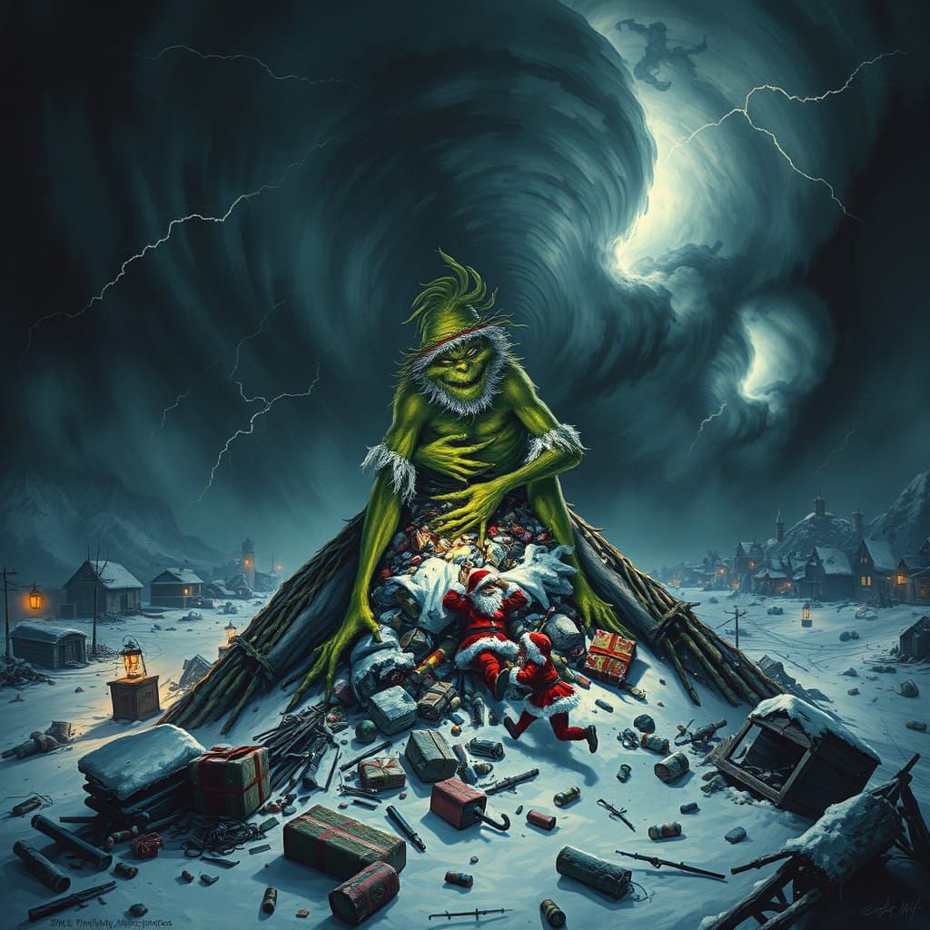 The Grinch Devours Whoville in a Dark, Gothic Christmas Nigh...