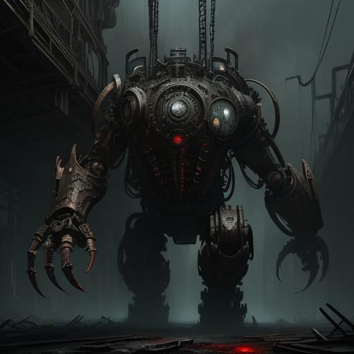 Industrial Biomechanical Horror: The Armored Stalker