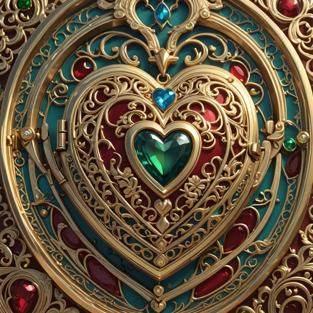 Heart-Shaped Locket Reveals Family Portrait