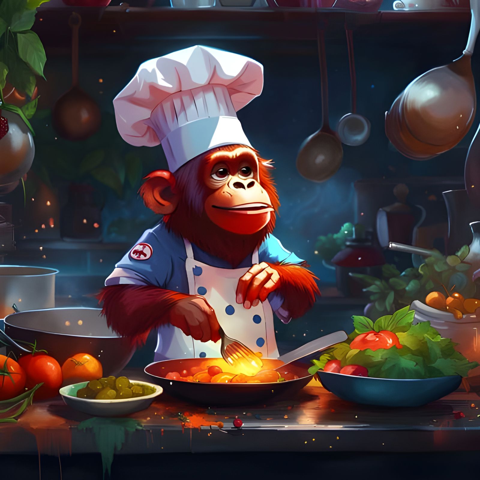 Orangutan Chef