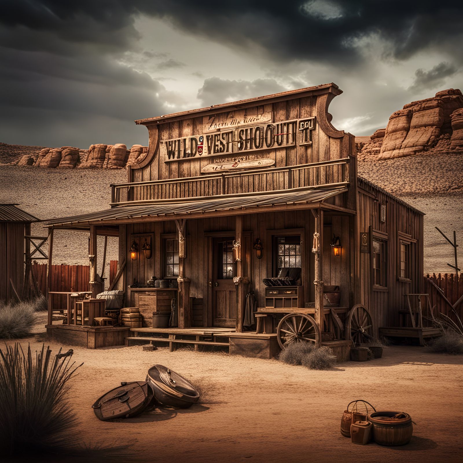 Hyperrealistic Wild West Shootout in HDR