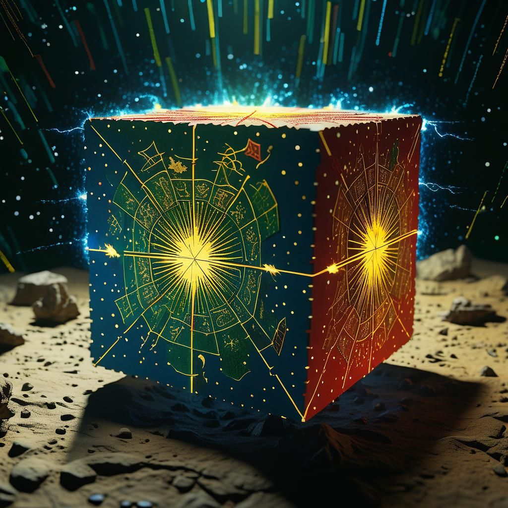 Voynich Manuscript 3D Cube Galaxy Exploration