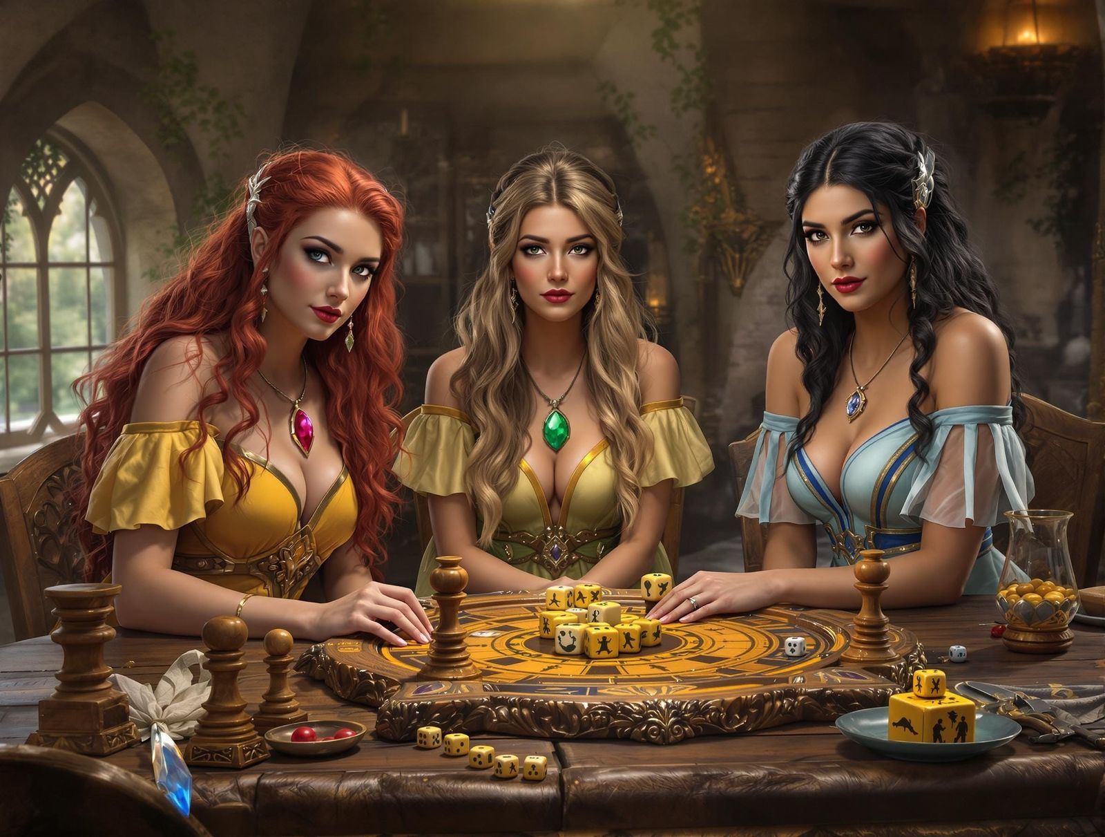 Norse Goddesses Gather for a Magical Board Game Night in Anc...