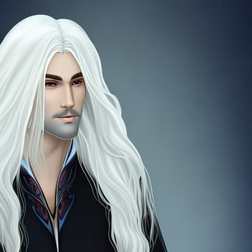 Handsome Light Elf Digital Illustration