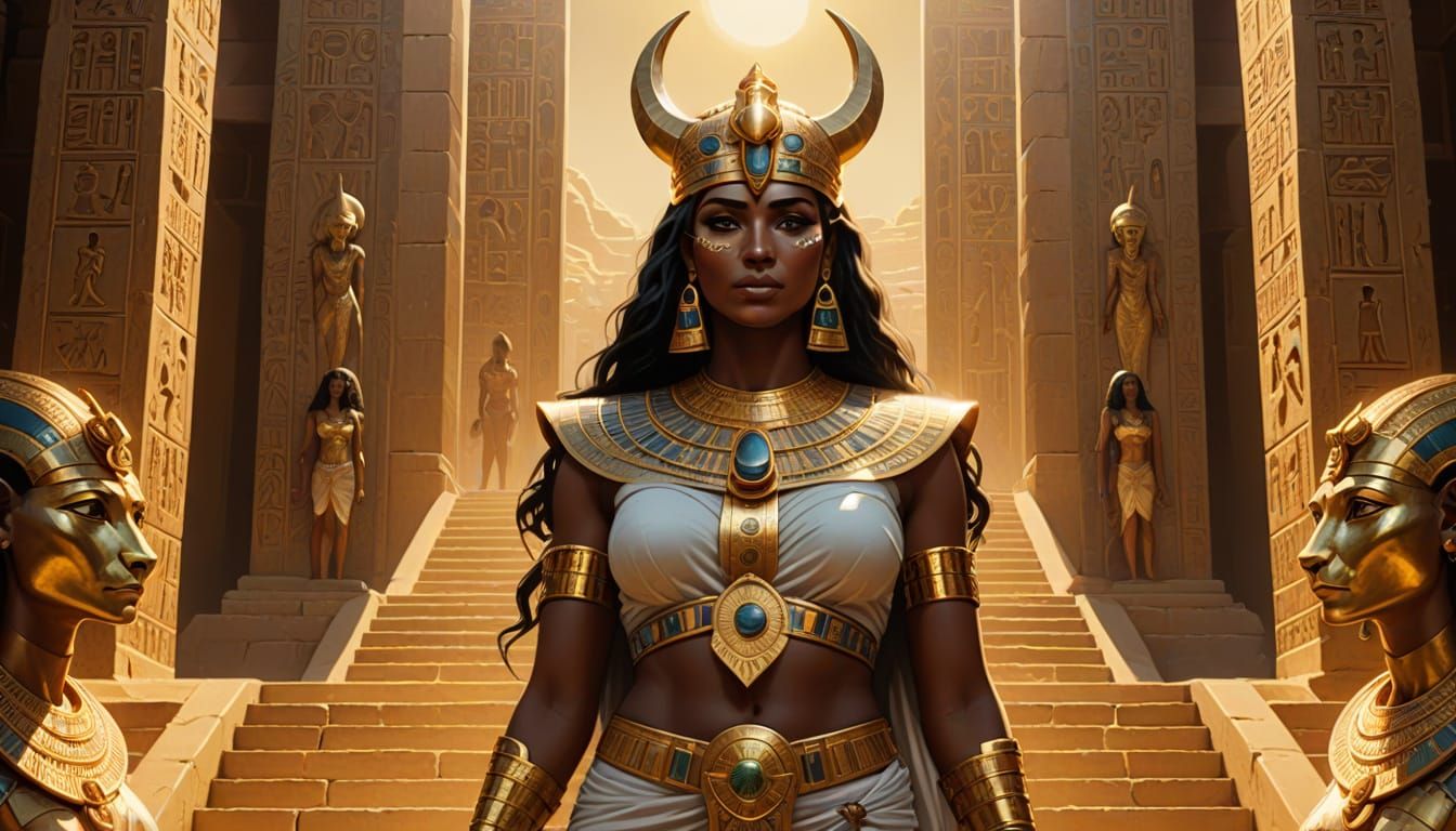 Fertility Goddess in Ancient Egyptian Splendor