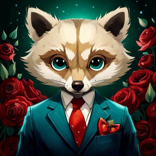 Anthro Raccoon Portrait in Ultra-Detailed Hyperrealism