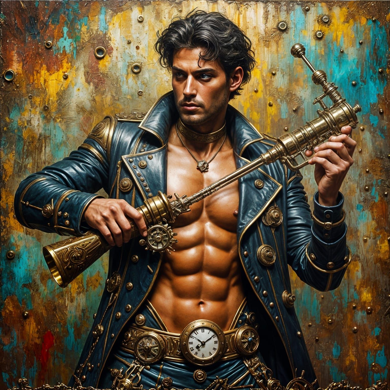 Dramatic Steampunk Masterpiece: Clockpunk Regency Gentleman