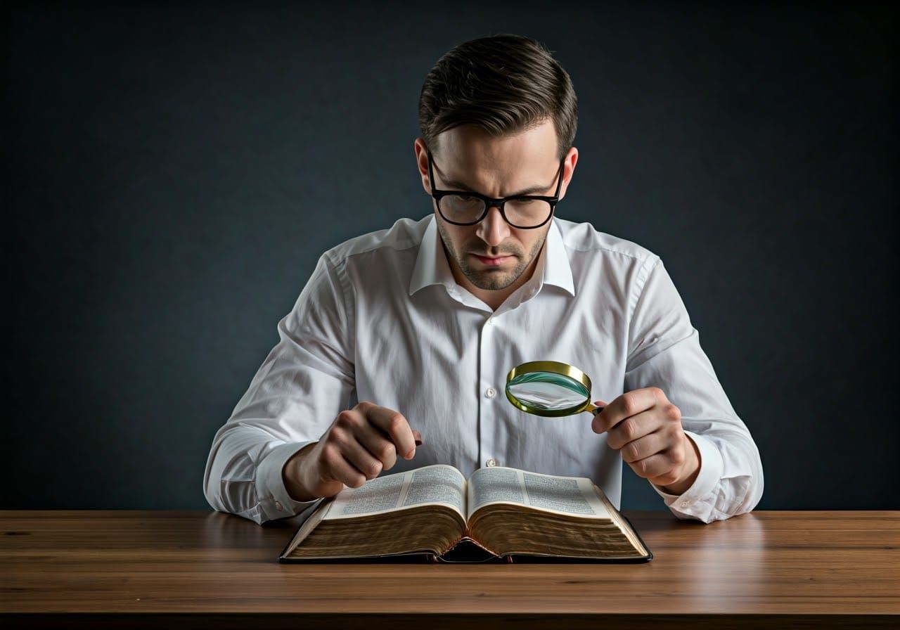 Man Unravels Mysteries of a Vintage Bible in a Modernist Stu...