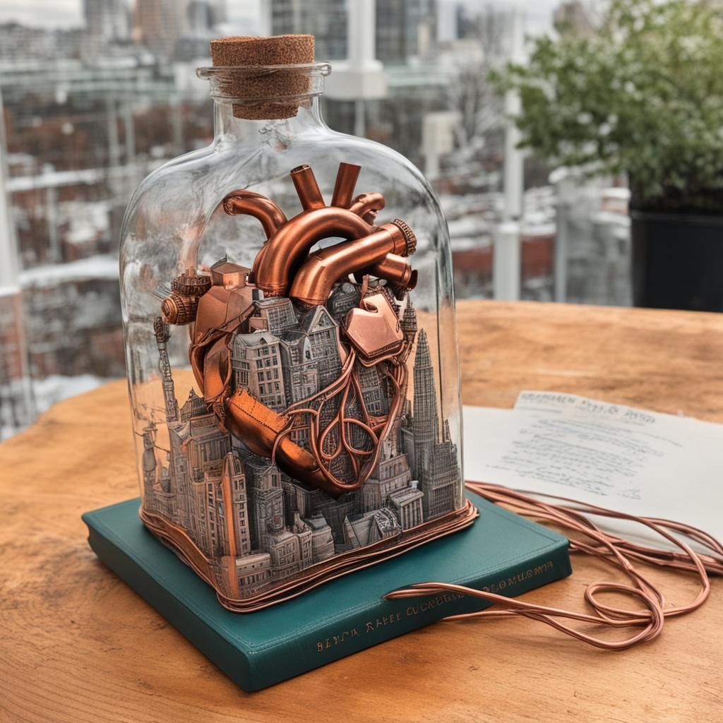 Futuristic City in a Bottle: Anatomical Heart Power