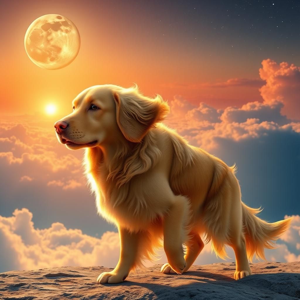 Nova Scotia Duck Toller with Angel Wings