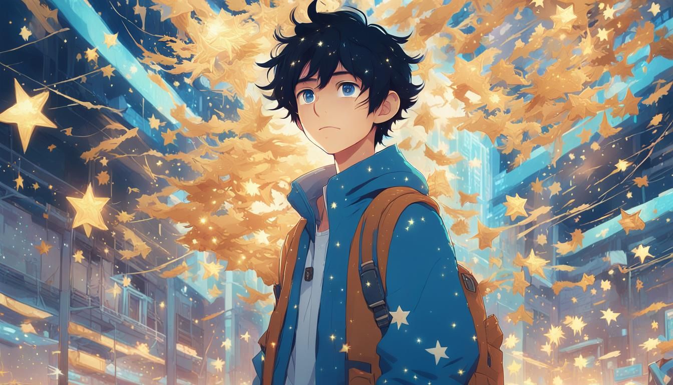 Expressive Boy Portrait in Ghibli Anime Style