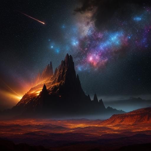 Majestic Spaceship in Epic Galaxy Starfield