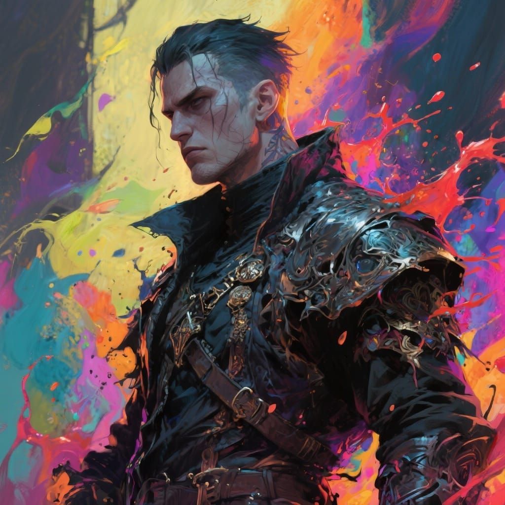 Grimdark Concept Art with Dramatic Lighting