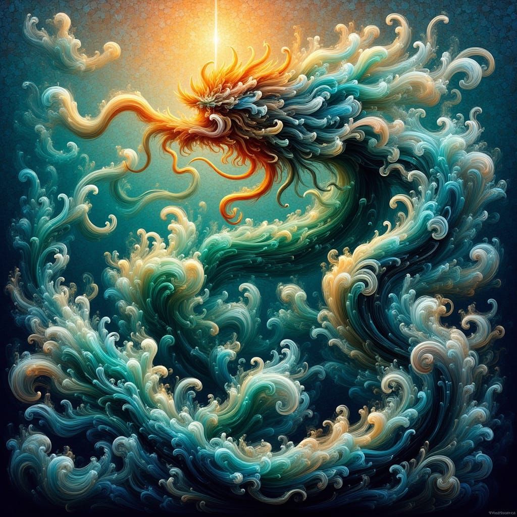 Mosaic Kraken Emerges From Deep Ocean Depths