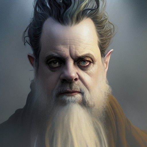 Gríma Wormtongue Portrait in Art Nouveau Style