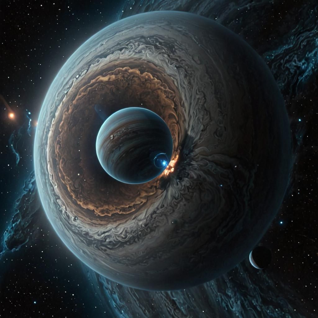 Neptune's Majesty: A Cinematic Space Exploration Image