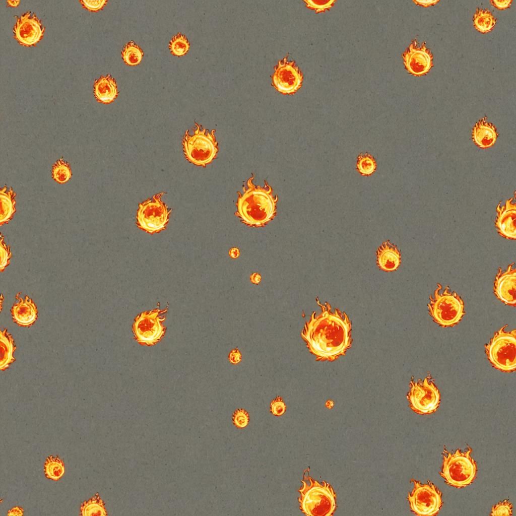 Falling Fireball AI Image