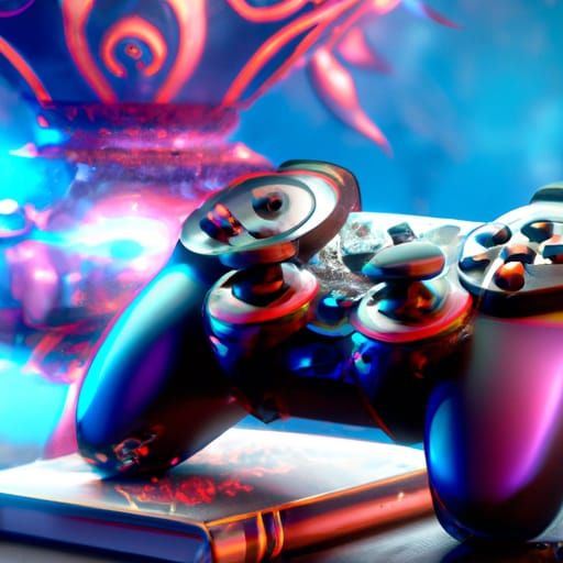 Video Game Controller and Console Art