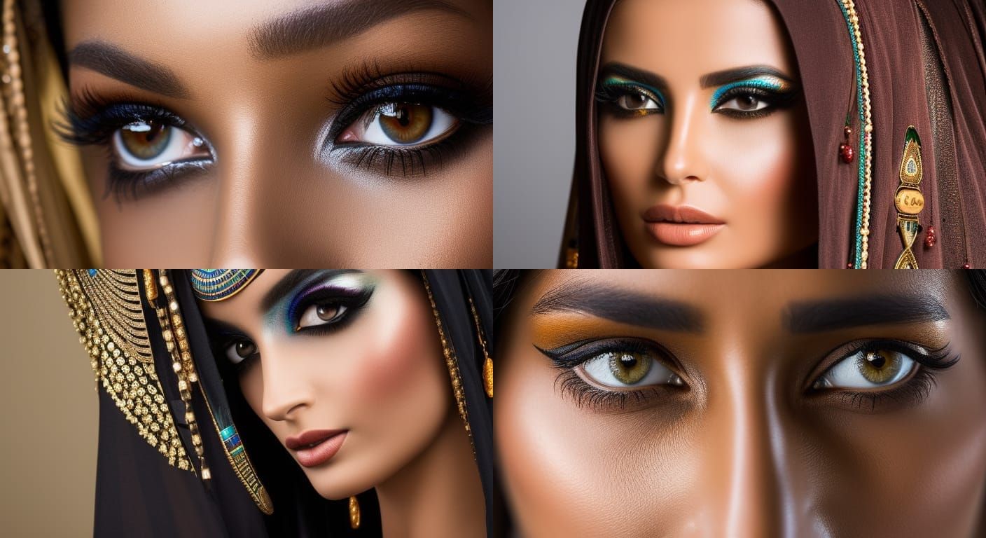 Portrait of Egyptian Woman with Muted Color Palette