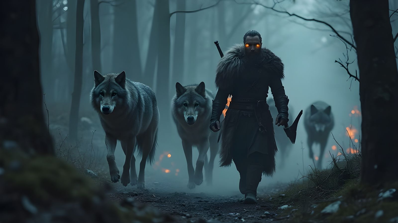 Úlfhéðnar Warriors Emerge from Misty Forest