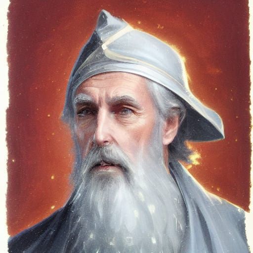 Elegant Middle-Aged Man in Vibrant Anime Style