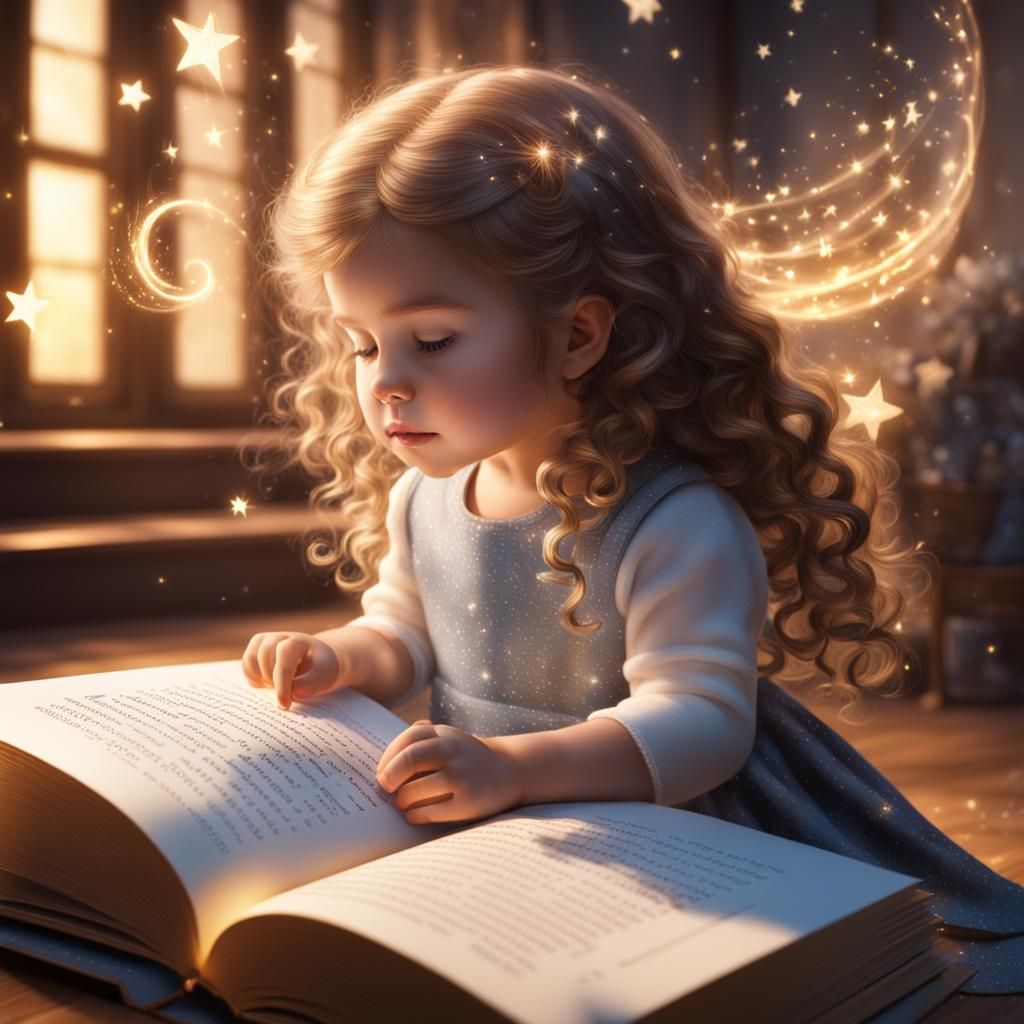 Magical Book Opens to Reveal Stars