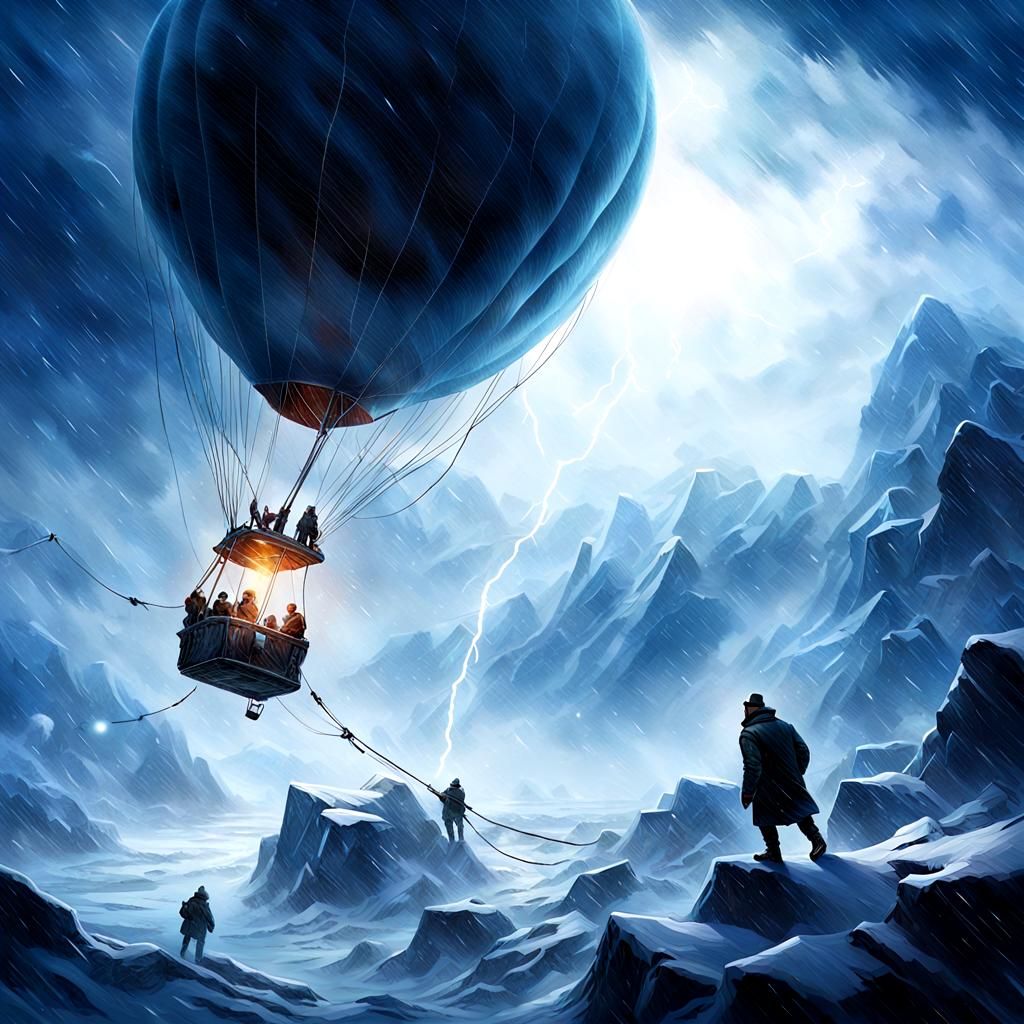Ornen Balloon's Descent into Arctic Wilderness: Digital Pain...
