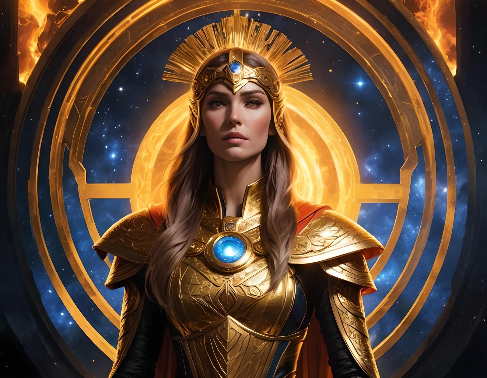 Sersi, Powerful Eternal in Japanese Manga Style