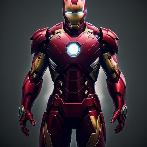 Hyperrealistic Iron Man in Cinematic Style