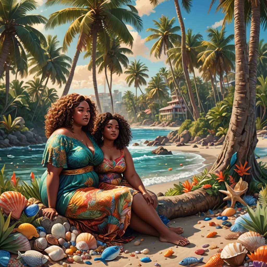 Fantasy Art: Woman and Mother of the Sea