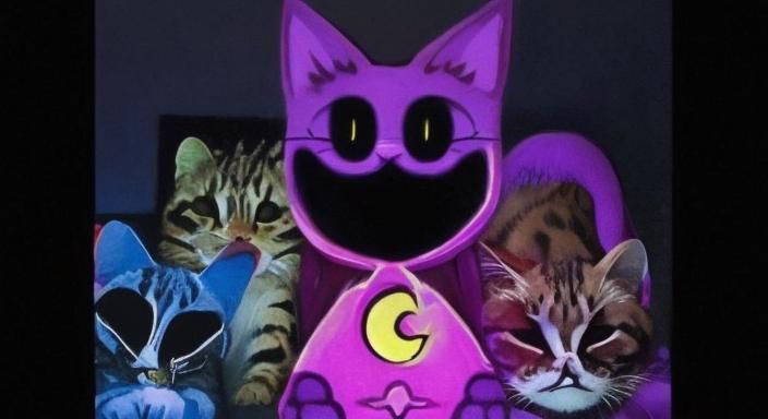 Catnap Cartoon Character Smiling