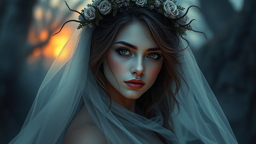 Ethereal Mist Temptress: A Hyperdetailed Portrait